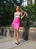 Gonna aderente Fuxia
