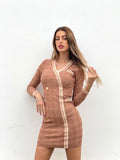 Abito in maglia a trama nude