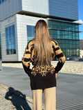 Cardigan animalier