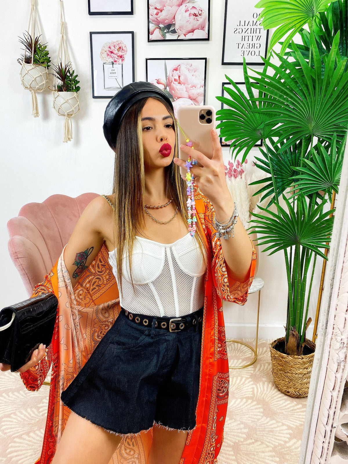 Kimono etnico Orange