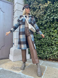 Pantalone in ecopelle marrone