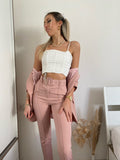 Completo giacca e pantalone cipria