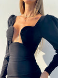 Abito sensual manica lunga