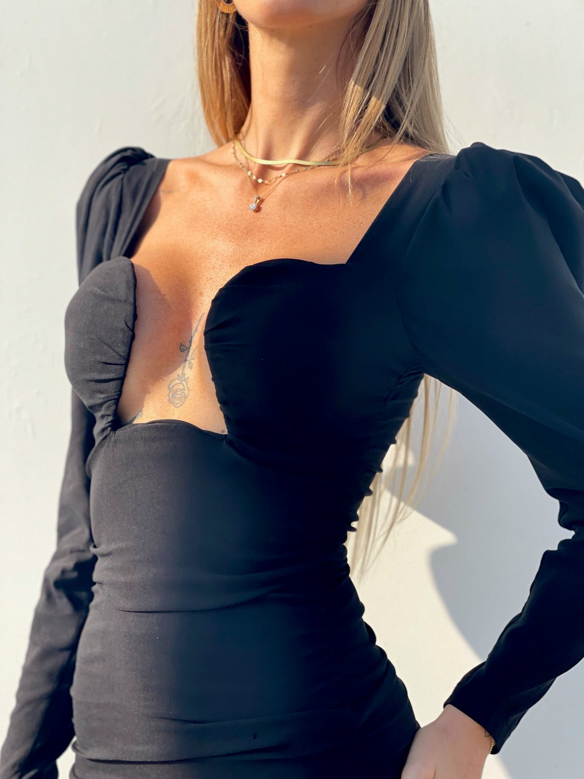 Abito sensual manica lunga