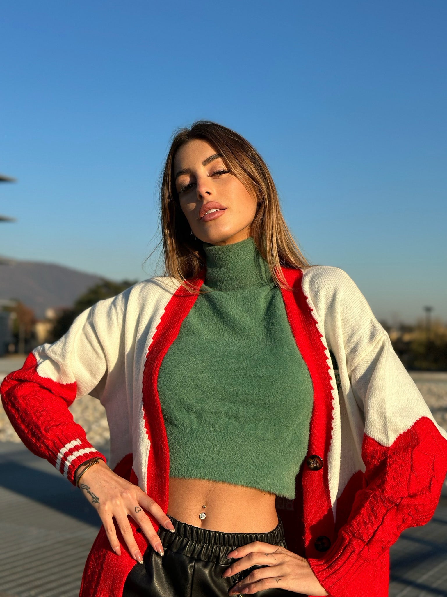 Maglione California rosso