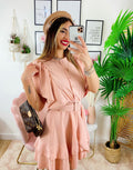 Abito con cintura Rosa