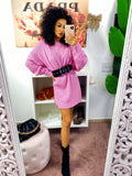 Abito in maglia Rosa Barbie