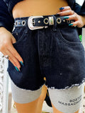 Short di jeans con leggins