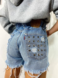Short Levi’s Vintage bagno medio con borchie