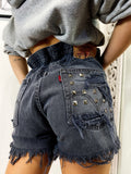 Short Levi’s Vintage con Borchie bagno grigio scuro