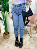 Jeans con borchie