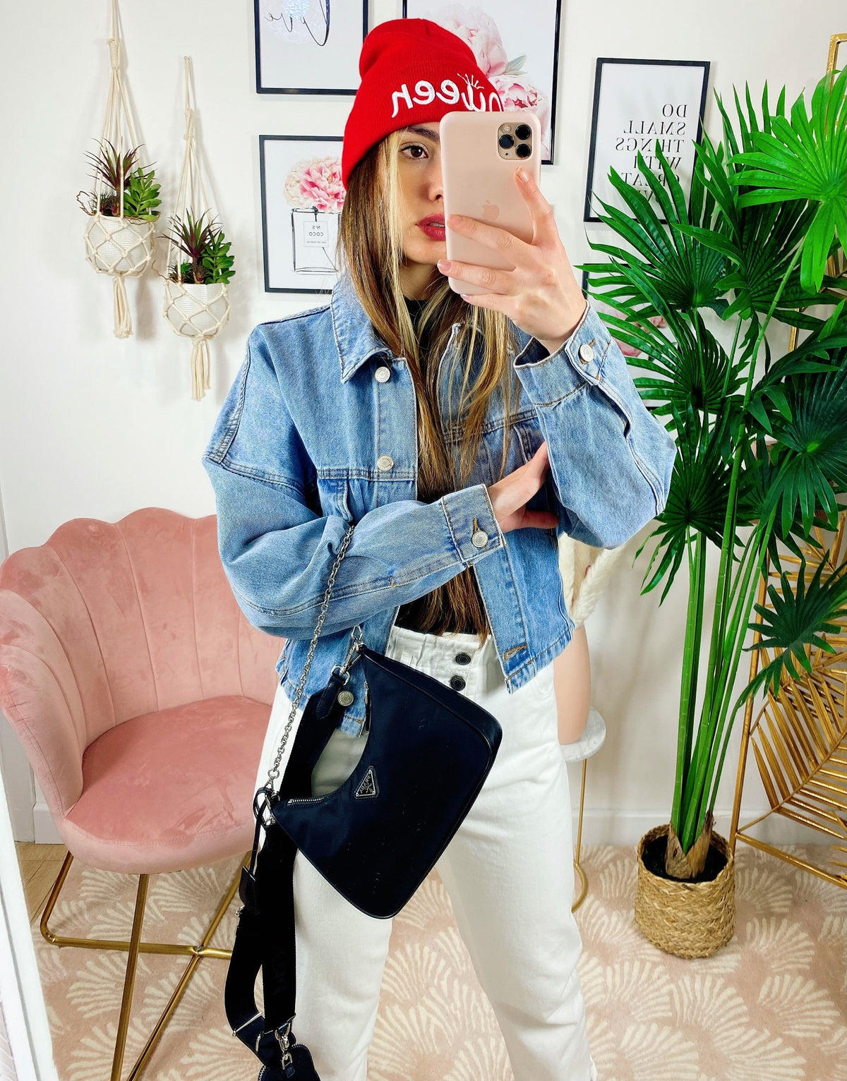 Giacca di jeans con elastico