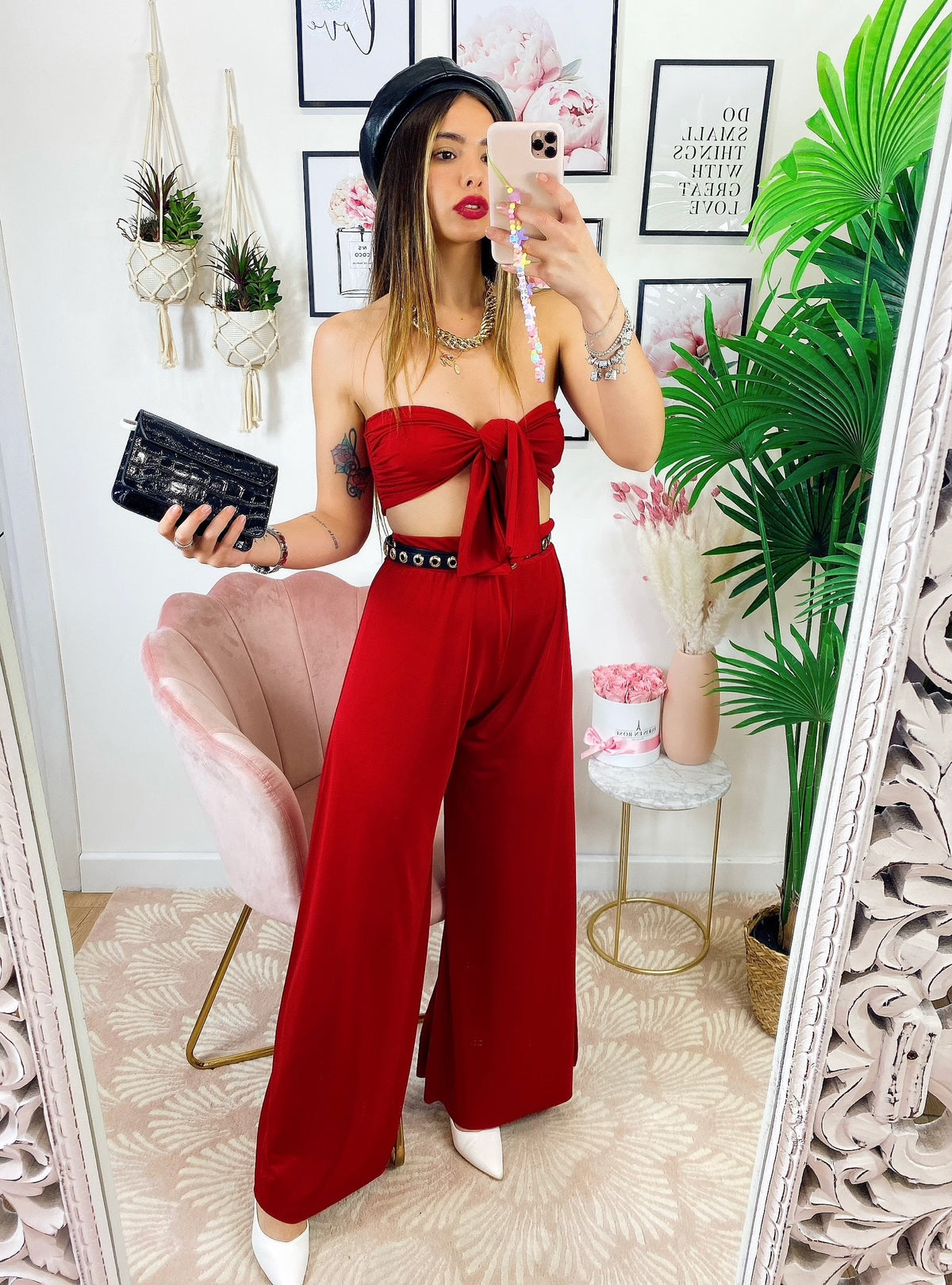 Completo Pantalone e Top con fiocco