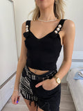 Top più camicia bianco nero