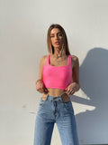 Top rosa fluo