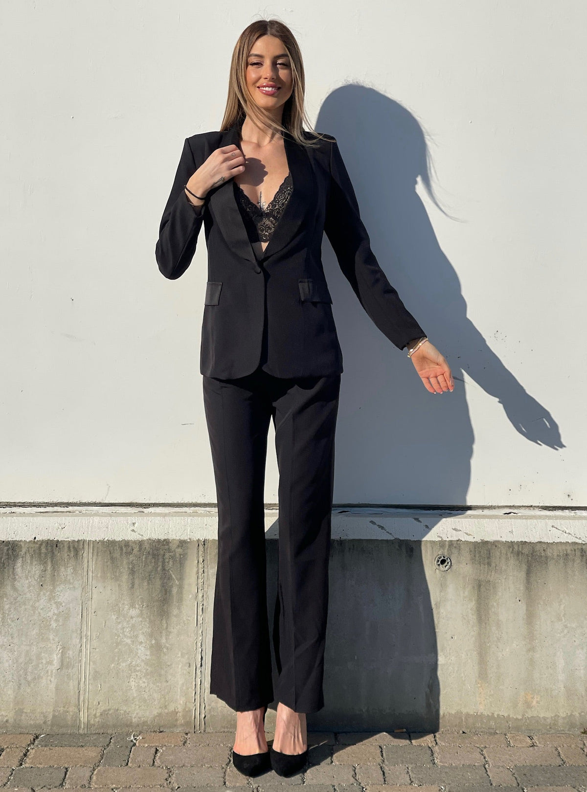 Completo giacca e pantalone nero