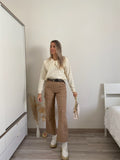 Jeans cargo Camel con tasche