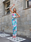 Completo top e gonna in tulle sirena
