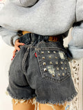 Levi’s Vintage grigio scuro con borchie