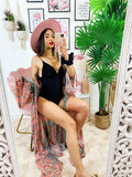 Body intero glitter con arricciature
