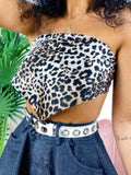 Top stampa bandana Maculato