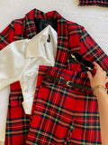 Set giacca e pantalone scozzese