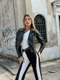 Giacca nera con lacci