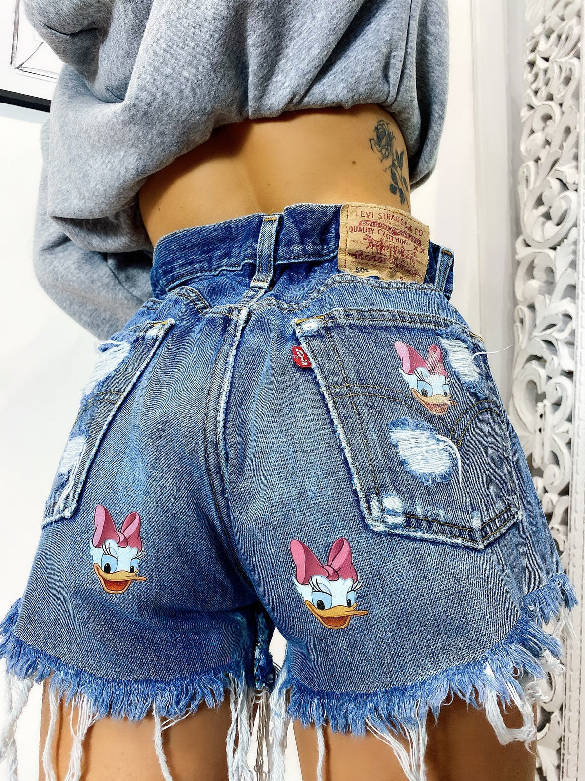 Short Levi’s Vintage con stampa Paperina bagno medio