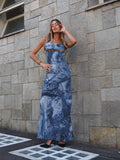 Abito jeans con spille
