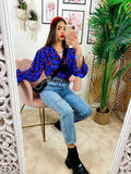 jeans ampio con strappi