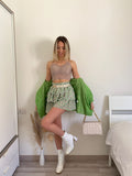 Bralette in pizzo cipria