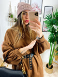 Maxi felpa easy camel