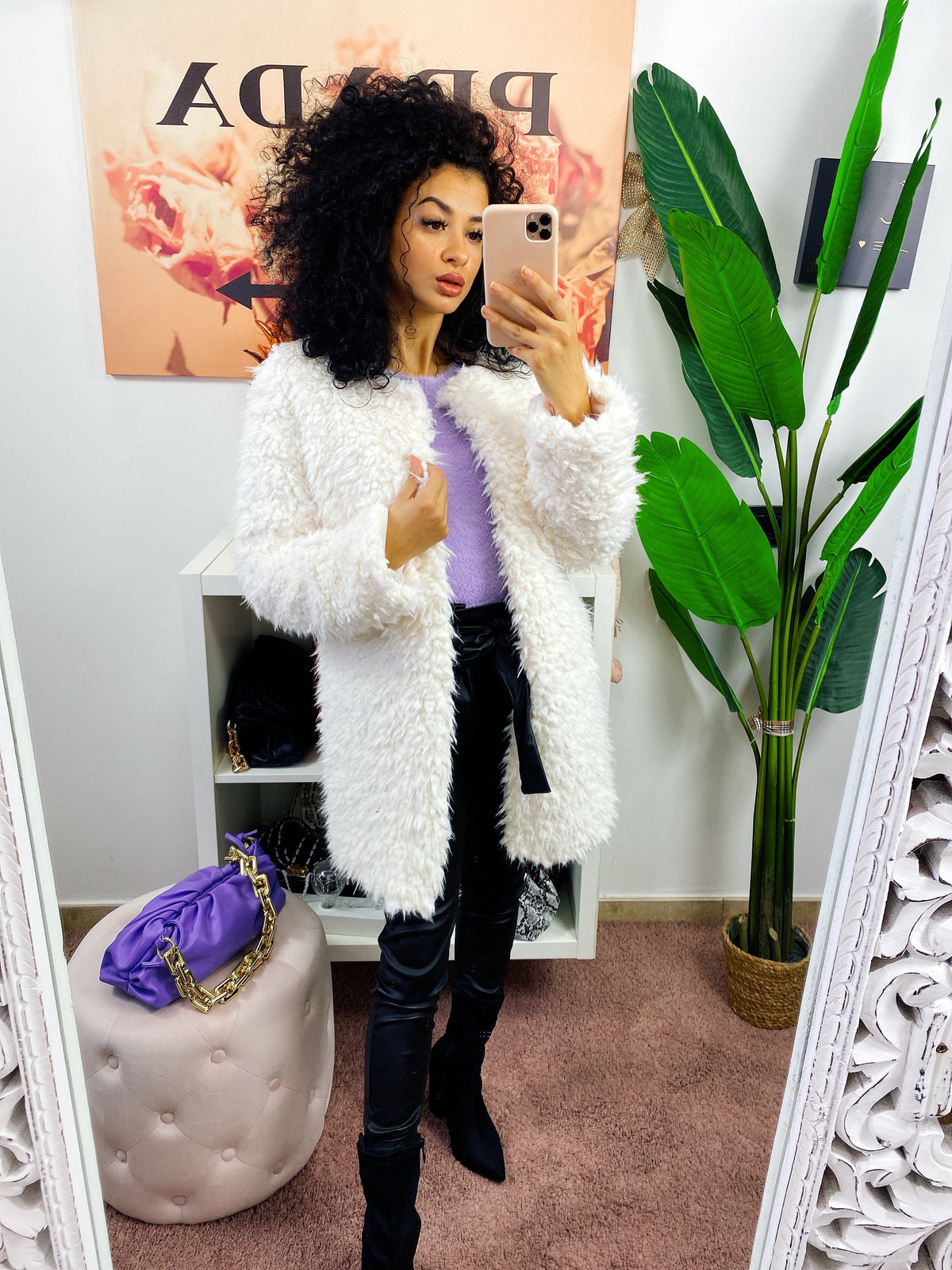 Cappotto con pelo