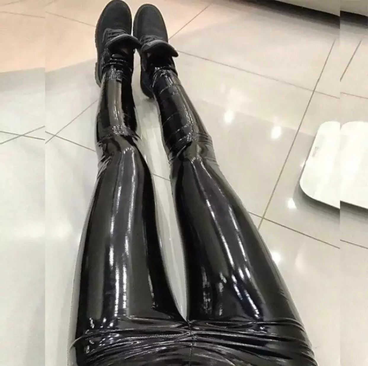 Leggins eco pelle vinile