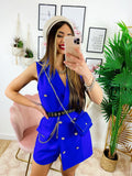 Tutina a Blazer con borsetta Blu