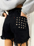 Short Levi’s Vintage nero con borchie
