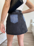 Gonna di Jeans compresa cintura Black