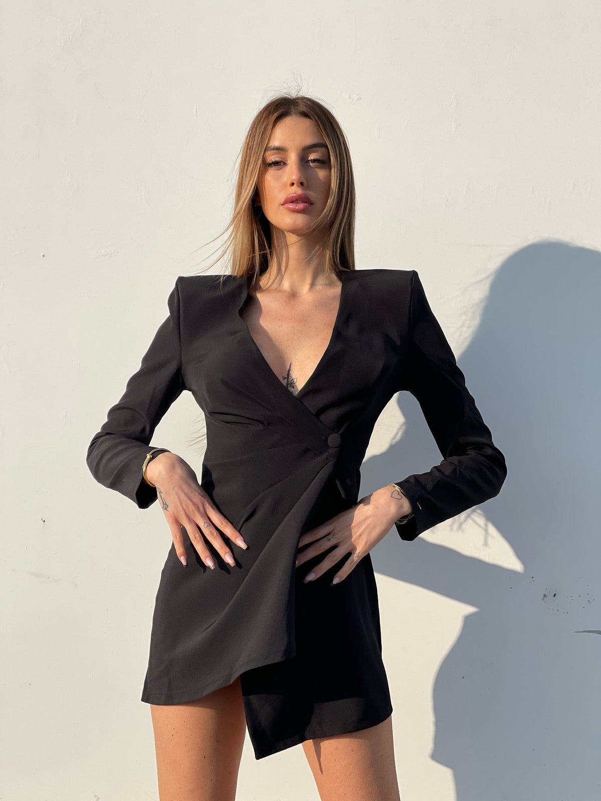 Abito a blazer con bottone