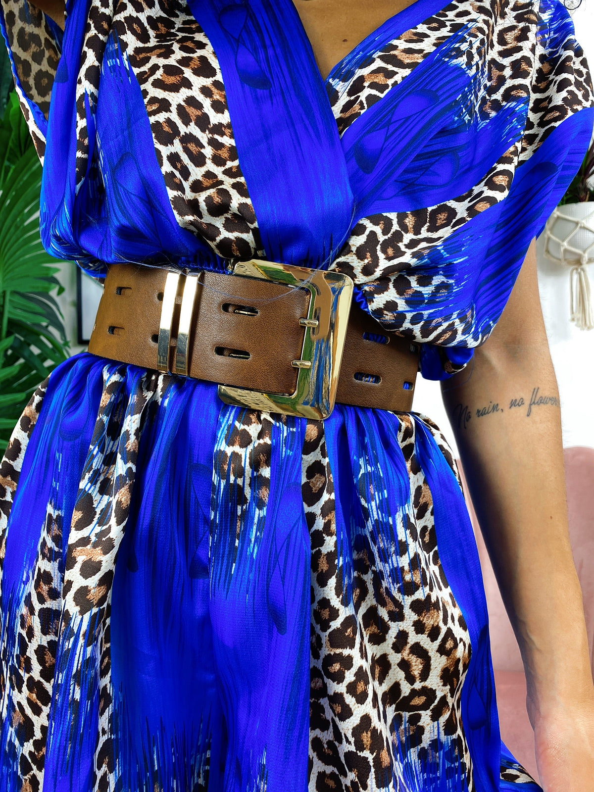Cinturone glam marrone