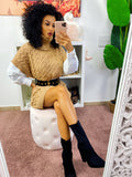 Abito in maglia Camel smanicato