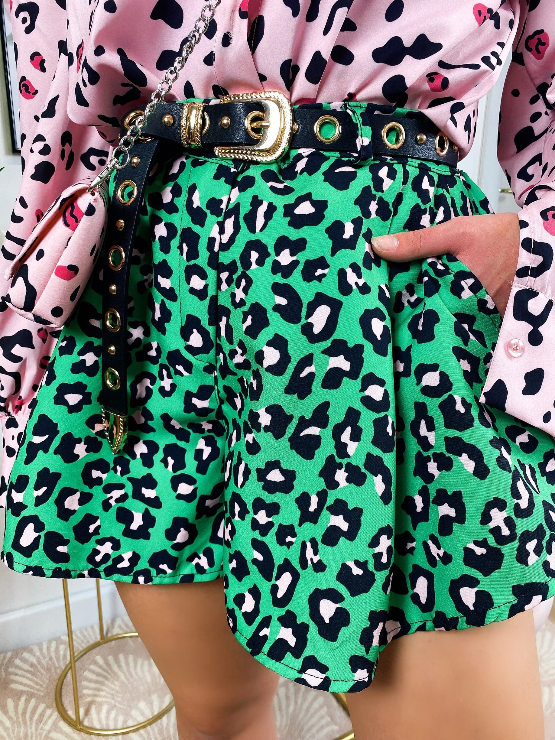 Short maculato Verde