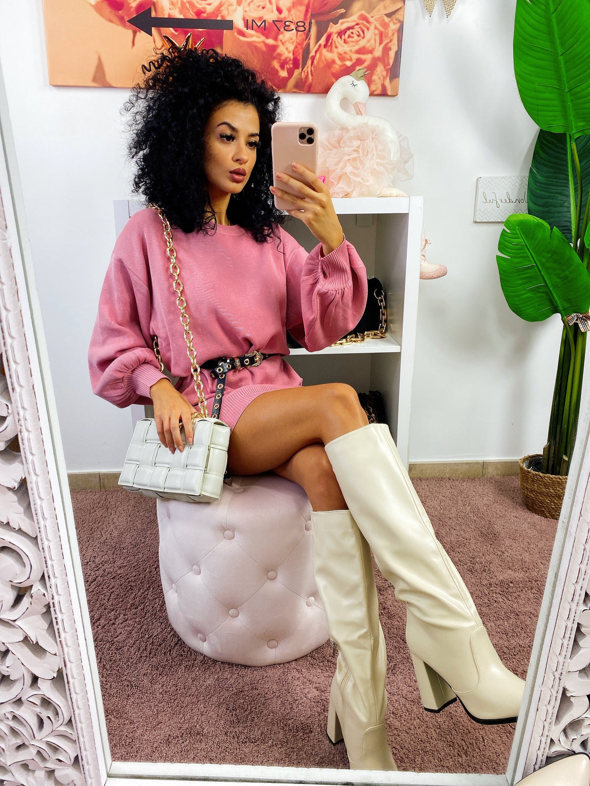 Maxi felpa easy rosa