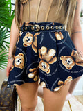 Short con Orsetti Nero