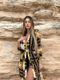 kimono nero gold con cintura