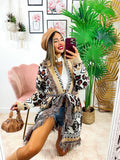 Cardigan con frange Maculato