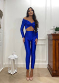 Tuta aderente con nodo blu