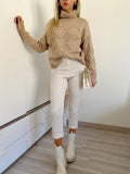 Pantalone vita alta panna