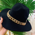 Cappello Nero catena oro