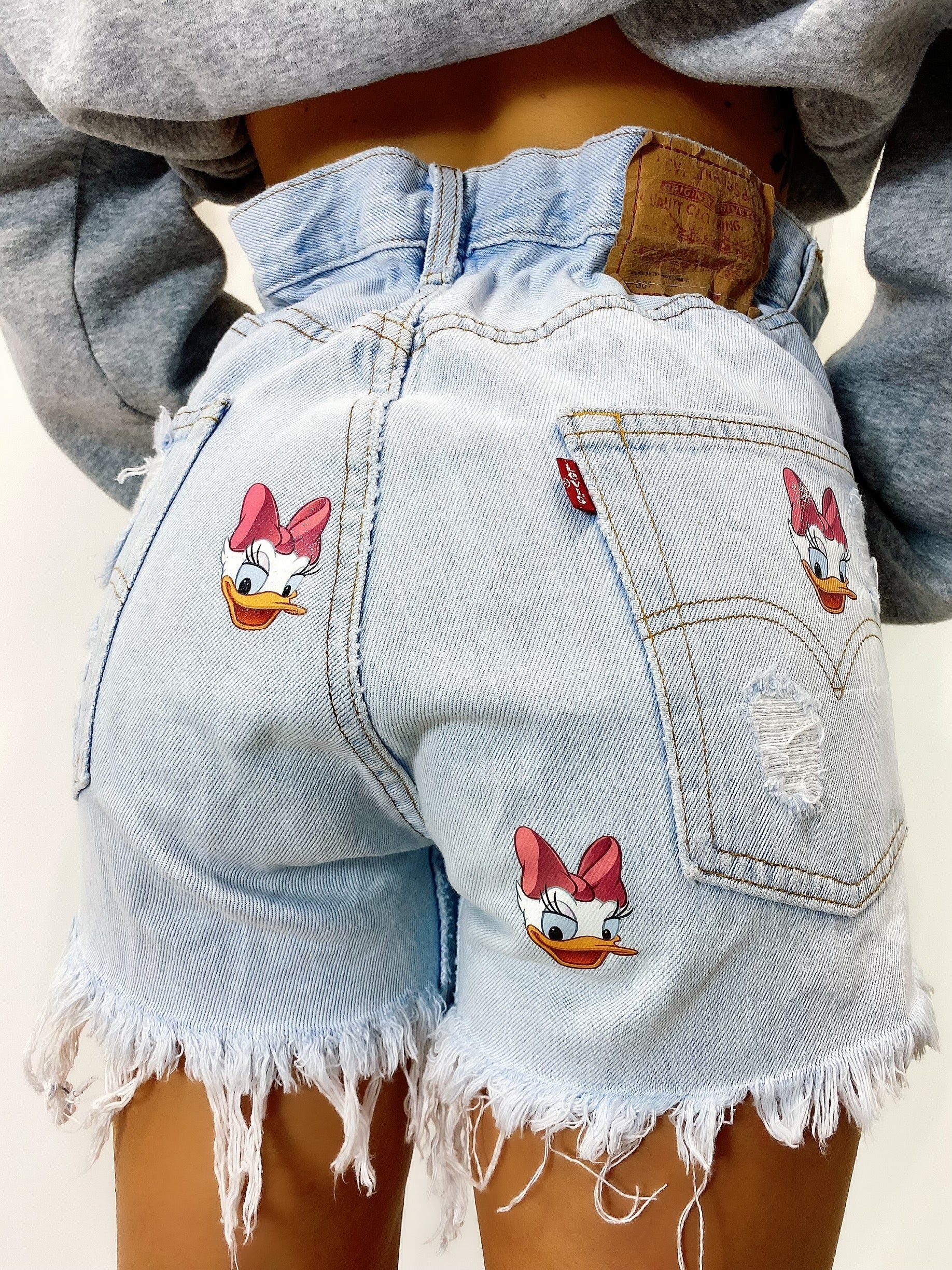 Short Levi’s Vintage con stampa Paperina chiaro