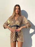 Abito glam night gold